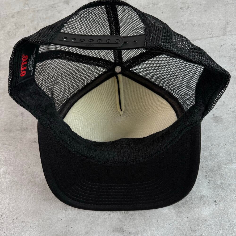 The Mean Black trucker hat Lonesome on'ry and mean black snapback - Picture 3 of 7